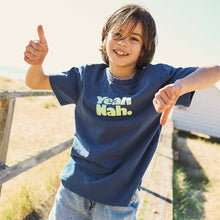 Load image into Gallery viewer, Yeah Nah Kids Slang Tee in Navy
