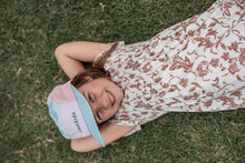 Load image into Gallery viewer, Little austi kids hat - made from regenerated nylon: Purple front