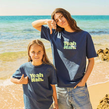 Load image into Gallery viewer, Yeah Nah Kids Slang Tee in Navy