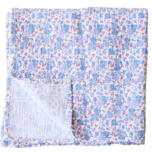Load image into Gallery viewer, Muslin Swaddle Lilly Blue