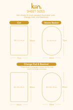 Load image into Gallery viewer, Cot Organic Sheet - Pastel Sky
