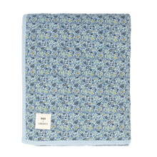 Load image into Gallery viewer, Liberty Quilted Blanket - Chamomile Lawn/Baby Blue
