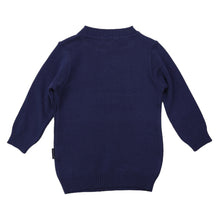 Load image into Gallery viewer, Pink Macaw Long Sweater Navy
