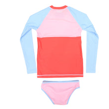 Load image into Gallery viewer, Contrast Swim Suntop Set Pink
