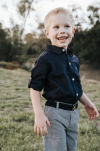 Load image into Gallery viewer, Boys Dress Shirt - Navy

