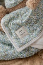 Load image into Gallery viewer, Liberty Quilted Blanket - Chamomile Lawn/Baby Blue
