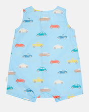 Load image into Gallery viewer, Romper Banjo Fast Lane Cyan