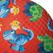 Load image into Gallery viewer, 7 Inch Playground Ball - Dino Friends (Red)