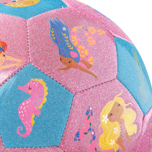 Load image into Gallery viewer, Glitter Soccer Ball - Mermaid Friends (Size 3)