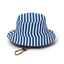 Load image into Gallery viewer, REVERSIBLE BUCKET HAT Deep Sea Stripe