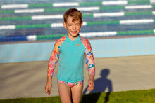Load image into Gallery viewer, Toddler Boy's Zippy Rash Vest Kulin Colour