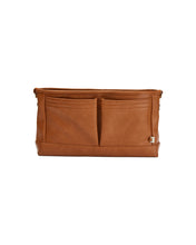 Load image into Gallery viewer, Faux Leather Stroller Organiser/Pram Caddy - Tan
