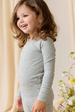 Load image into Gallery viewer, Organic Cotton Amory Long Sleeve Pyjama Lapin Jardin Blue