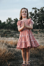 Load image into Gallery viewer, Girls Daisy Dress - Red Check

