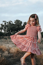 Load image into Gallery viewer, Girls Daisy Dress - Red Check

