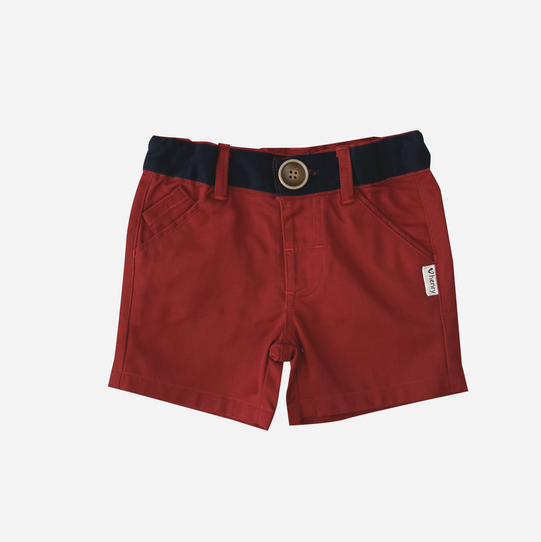 Boys Oscar Shorts - Red