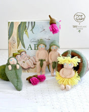 Load image into Gallery viewer, May Gibbs x Tara Treasures - Little Ragged Blossoms Doll with Gum Pod