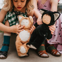 Load image into Gallery viewer, Cozy Dinkums - Black Cat Nox