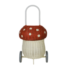 Load image into Gallery viewer, Rattan Mushroom Luggy - Red
