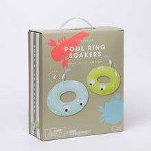 Load image into Gallery viewer, Pool Ring Soakers Sonny the Sea Creature Citrus Set of 2