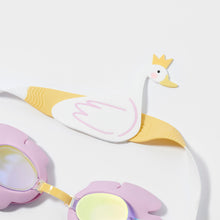 Load image into Gallery viewer, Kids Swim Goggles Princess Swan Multi