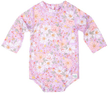 Load image into Gallery viewer, Swim Baby Onesie L/S Classic Dahlia
