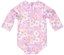 Load image into Gallery viewer, Swim Baby Onesie L/S Classic Dahlia
