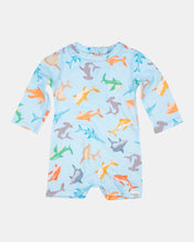 Load image into Gallery viewer, Swim Baby Onesie L/S Classic Sharky