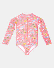 Load image into Gallery viewer, Swim Kids Long Sleeve one piece Classic Island Dreaming