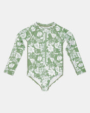 Load image into Gallery viewer, Swim Kids long sleeve onepiece Classic Palm Cove