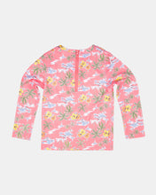 Load image into Gallery viewer, Swim Kids Rashie L/S Half Zip Classic Island Dreaming