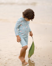 Load image into Gallery viewer, Swim Kids Rashie Long Sleeve Half Zip Classic Uluwatu