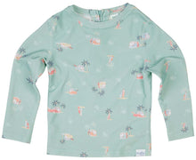Load image into Gallery viewer, Swim Kids Rashie Long Sleeve Half Zip Classic Uluwatu