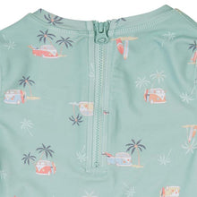 Load image into Gallery viewer, Swim Kids Rashie Long Sleeve Half Zip Classic Uluwatu