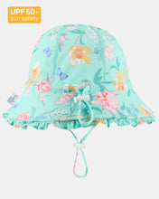 Load image into Gallery viewer, Swim Bell Hat Ripple Waratah Mint