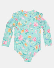 Load image into Gallery viewer, Swim Bodysuit Ripple Waratah Mint