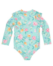 Load image into Gallery viewer, Swim Bodysuit Ripple Waratah Mint