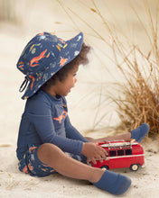 Load image into Gallery viewer, Swim Rashie L/S Splash Kakadu Moonlight