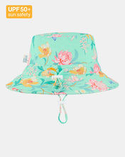 Load image into Gallery viewer, Swim Sunhat Paradise Waratah Mint