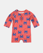 Load image into Gallery viewer, Swim Onesie L/S Pirate Mud Crabs