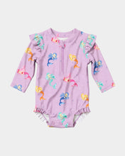Load image into Gallery viewer, Swim Onesie L/S Twinkle Princess Mermaid