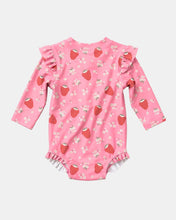 Load image into Gallery viewer, Swim Onesie L/S Twinkle Strawberry
