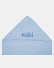 Load image into Gallery viewer, Toshi Hooded Baby Bath Towel Yummy Bluebell