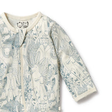 Load image into Gallery viewer, Hello Friends Organic Zipsuit with Feet