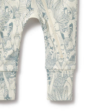 Load image into Gallery viewer, Hello Friends Organic Zipsuit with Feet