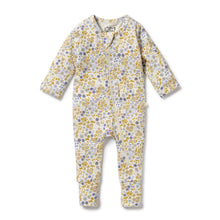 Load image into Gallery viewer, Little Meadow Organic Zipsuit with Feet