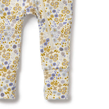 Load image into Gallery viewer, Little Meadow Organic Zipsuit with Feet