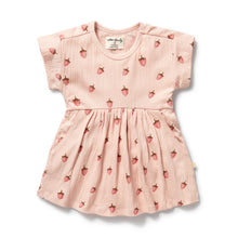Load image into Gallery viewer, Strawberry Kisses Organic Dress