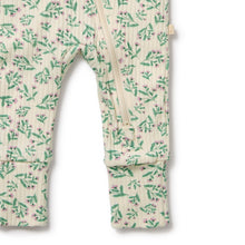 Load image into Gallery viewer, Periwinkle Organic Zipsuit with Feet