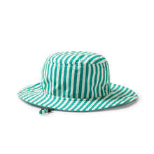 Load image into Gallery viewer, Green Bean Stripe Sun Hat